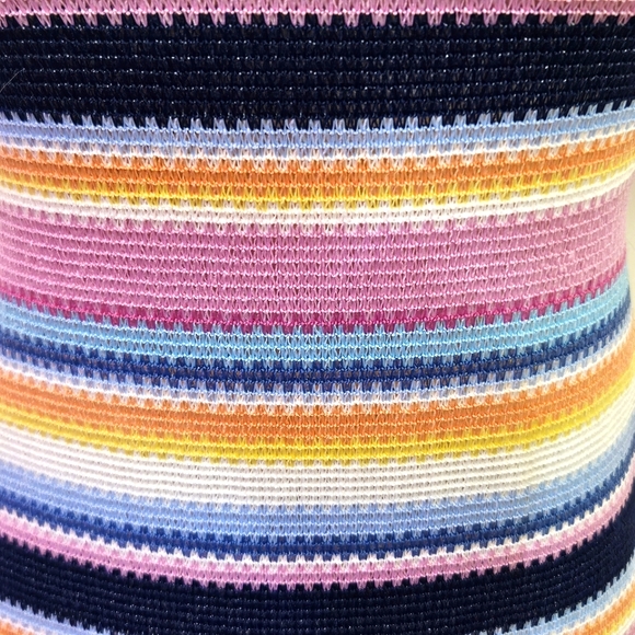 Princess Polly Blue/Pink Multi-Color Striped Bodycon Mini Dress, Size 6 - Picture 4 of 16